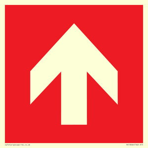 Up arrow (white on red background)